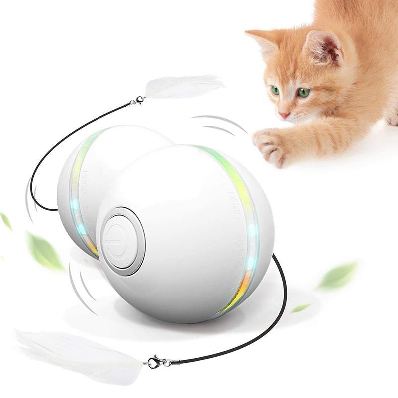 (🌲Weihnachtsangebot - 48 % RABATT) Freietaube Laser Katzenball mit Feder🎉