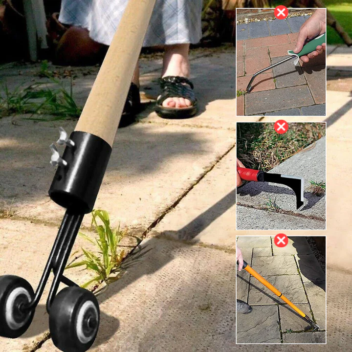 Unkraut-Entferner mit Rädern – Rückenschonende Gartenpflege