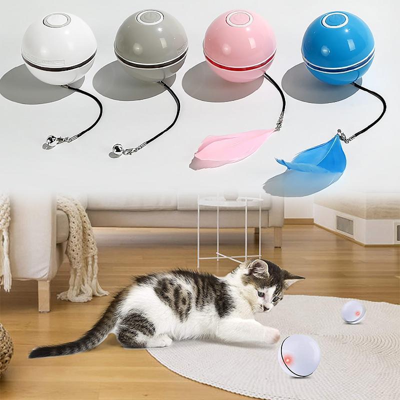 (🌲Weihnachtsangebot - 48 % RABATT) Freietaube Laser Katzenball mit Feder🎉