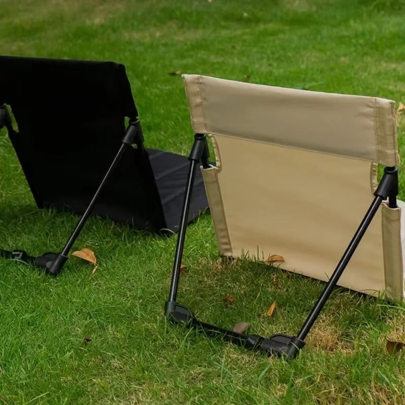 Klappbarer Bodenstuhl mit Rückenlehne – für Camping & Picknick