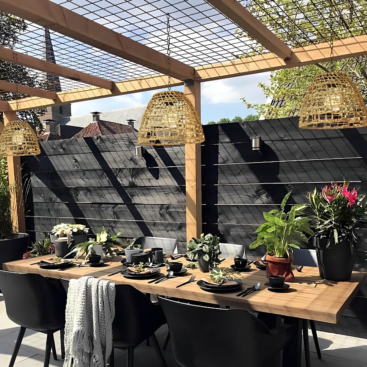 Solar-Hängelampe mit Glockenform – Wasserdicht für Garten