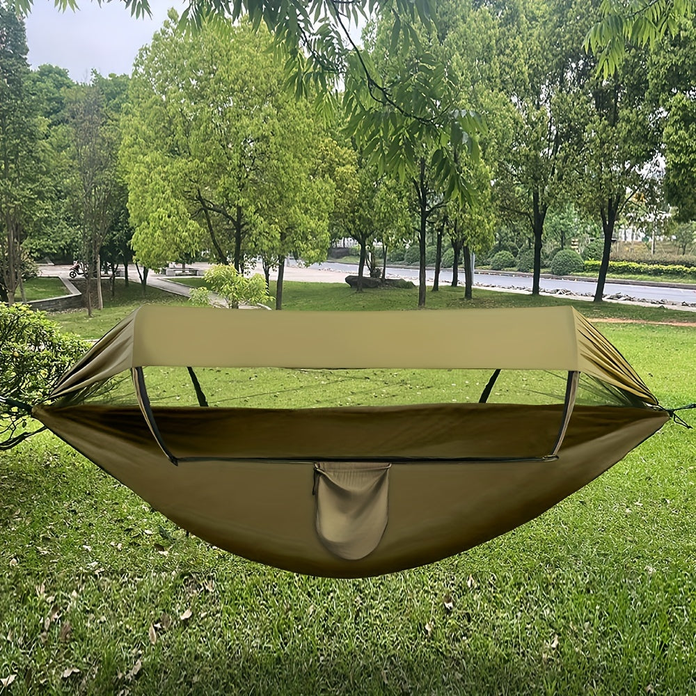 Outdoor-Hängematte mit Moskitonetz und Sonnenschutz