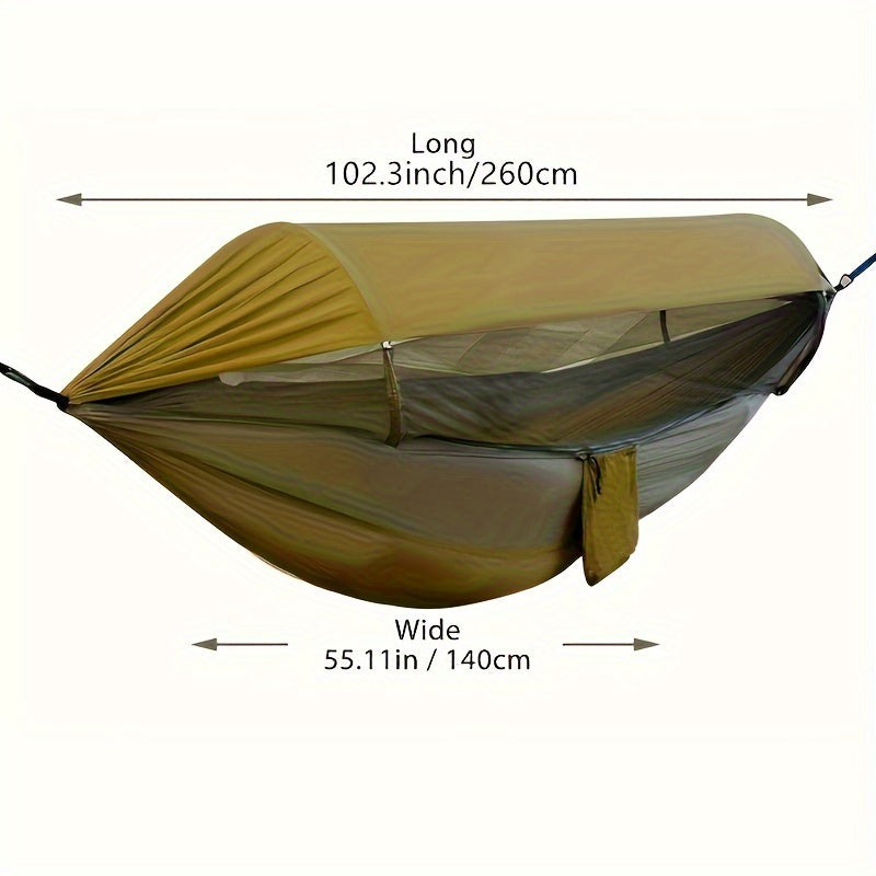 Outdoor-Hängematte mit Moskitonetz und Sonnenschutz